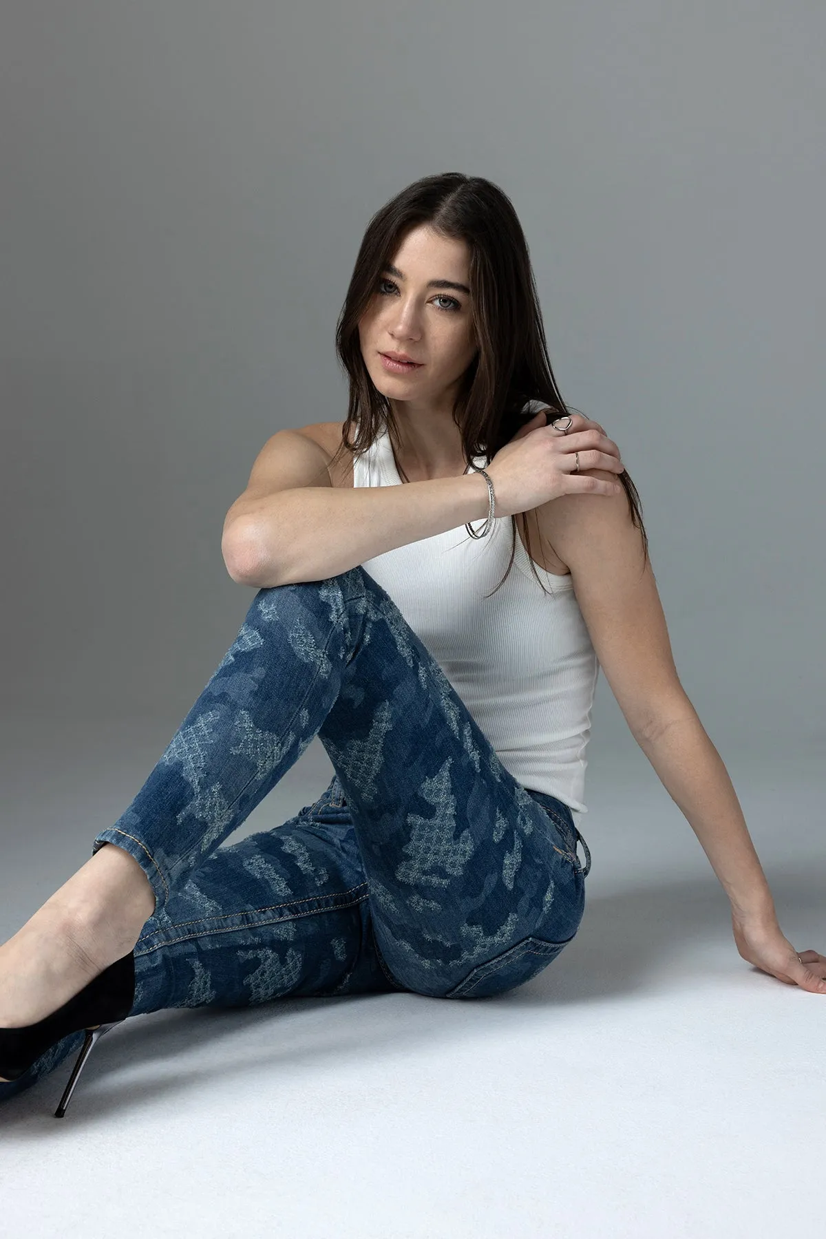 Denim Camo Skinny Jeans