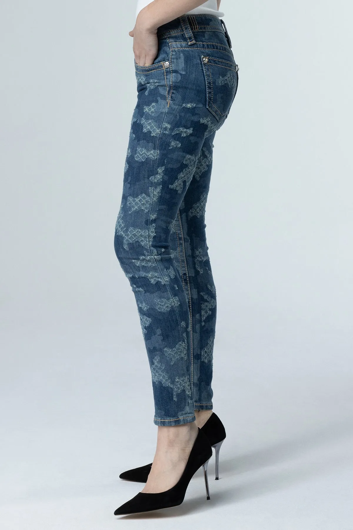 Denim Camo Skinny Jeans