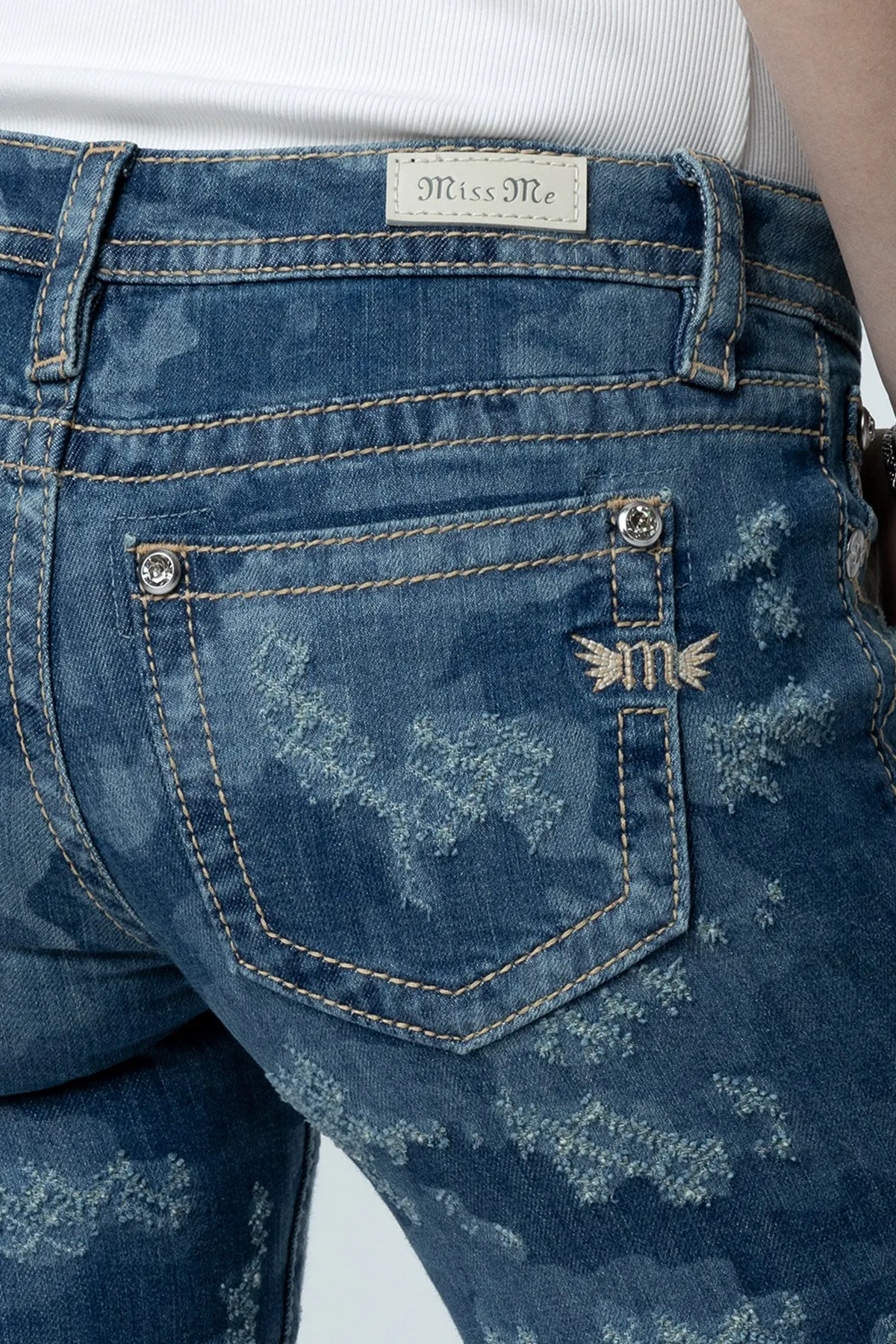 Denim Camo Skinny Jeans