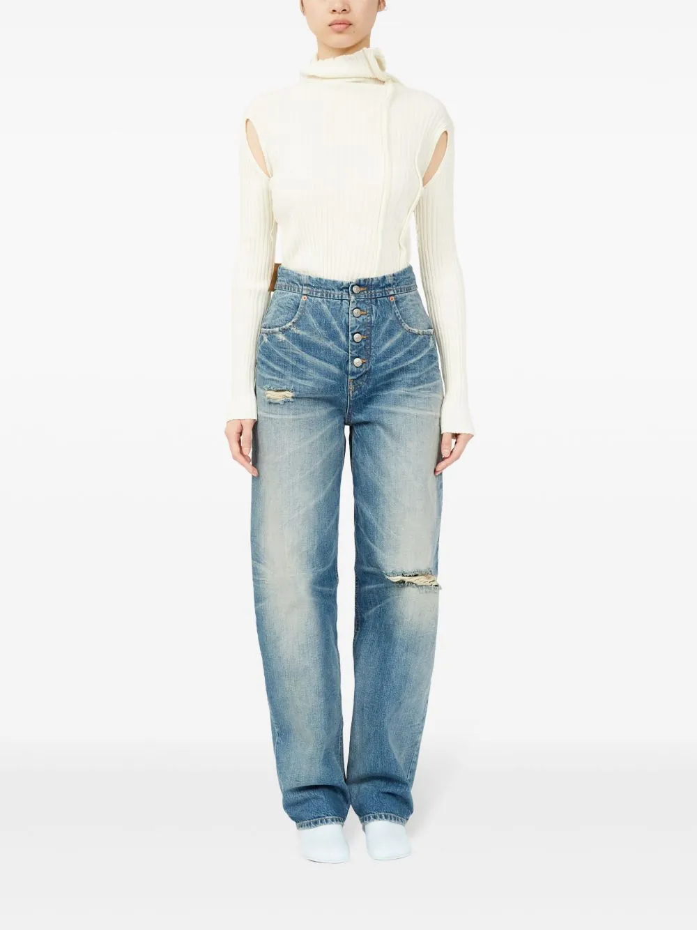 Denim cotton jeans