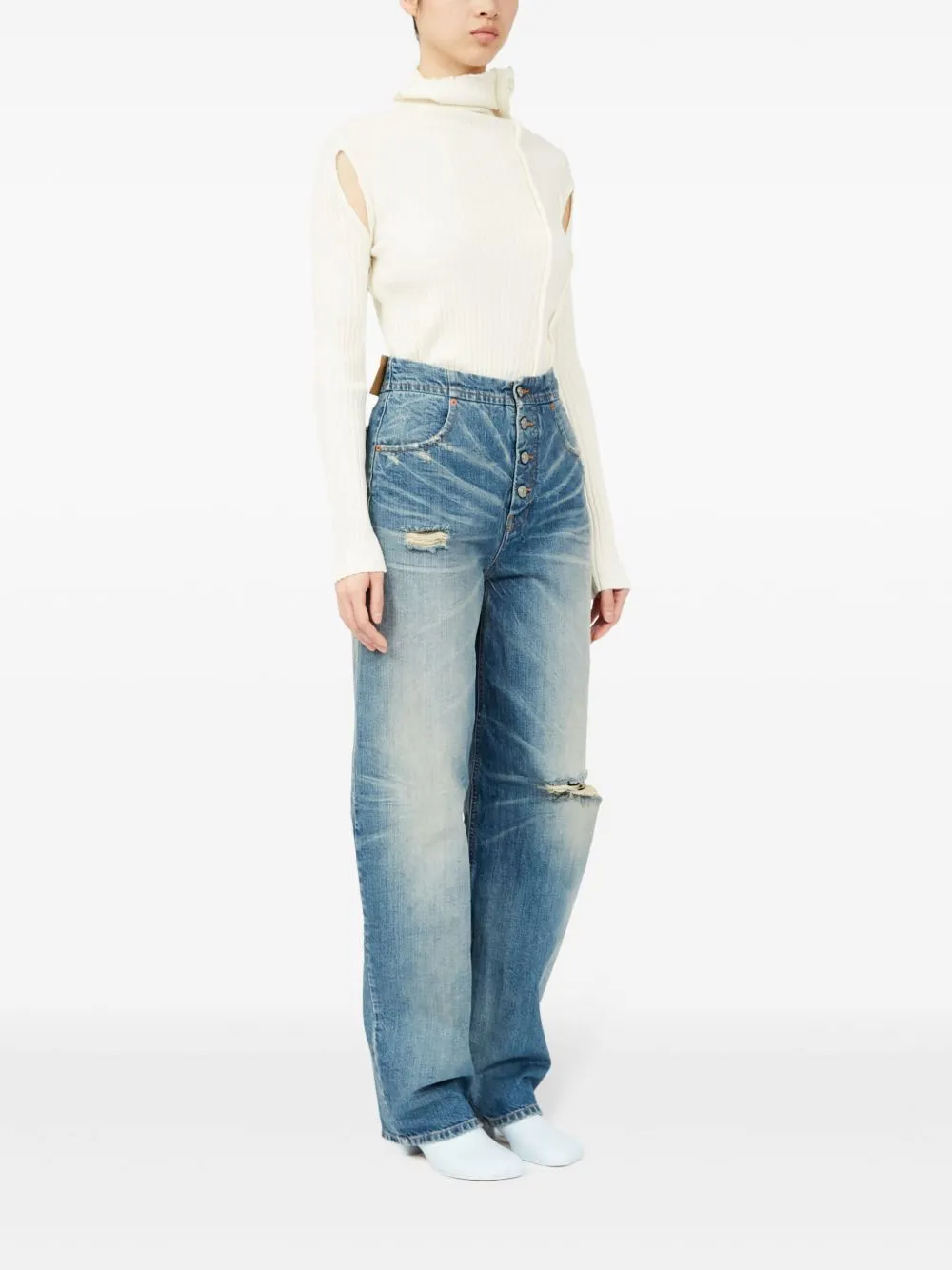 Denim cotton jeans