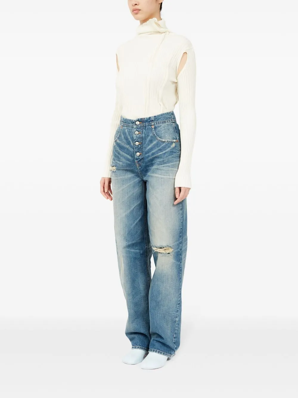 Denim cotton jeans