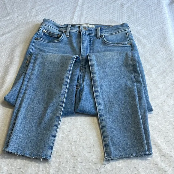 Denim Forum Lola High Rise Skinny Crop Jeans Size 26