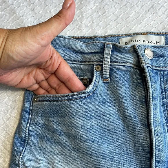 Denim Forum Lola High Rise Skinny Crop Jeans Size 26
