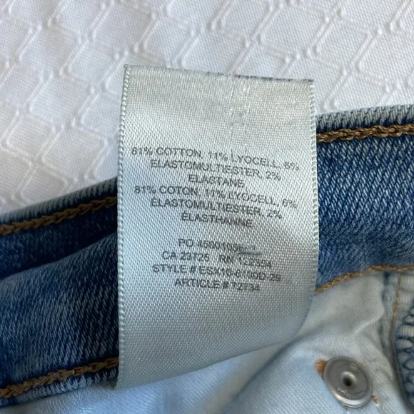 Denim Forum Lola High Rise Skinny Crop Jeans Size 26