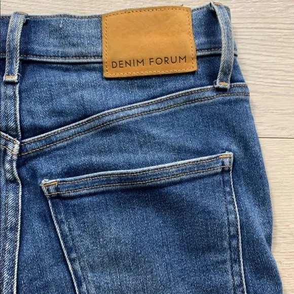 Denim Forum The Lola High Rise Skinny Ankle Jeans