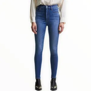 Denim Forum The Lola High Rise Skinny Ankle Jeans