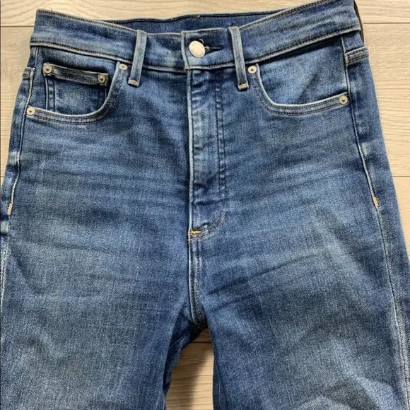 Denim Forum The Lola High Rise Skinny Ankle Jeans