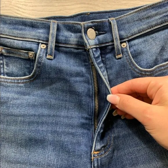 Denim Forum The Lola High Rise Skinny Ankle Jeans