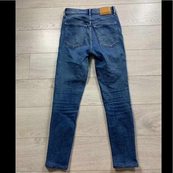 Denim Forum The Lola High Rise Skinny Ankle Jeans