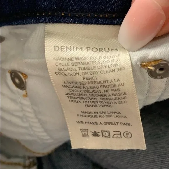 Denim Forum The Lola High Rise Skinny Ankle Jeans