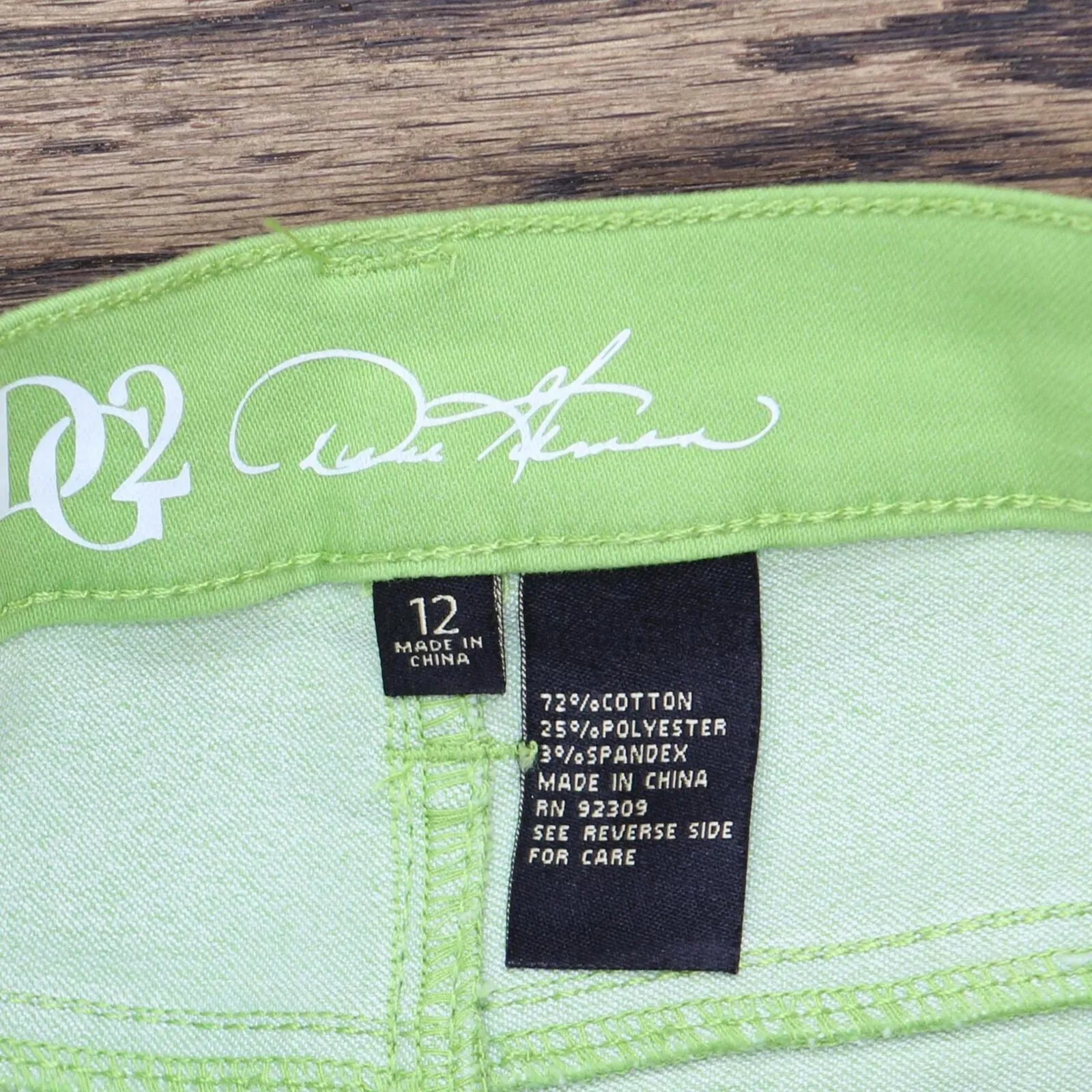 DG2 by Diane Gilman Womens Virtual Stretch Skinny Jean 655140 Green 12