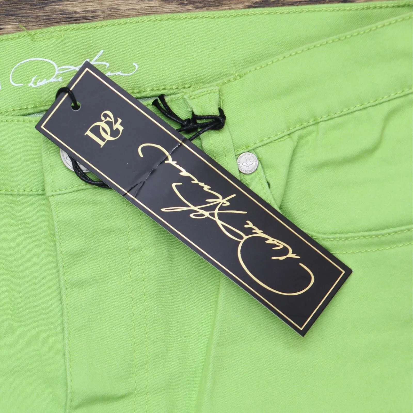DG2 by Diane Gilman Womens Virtual Stretch Skinny Jean 655140 Green 12