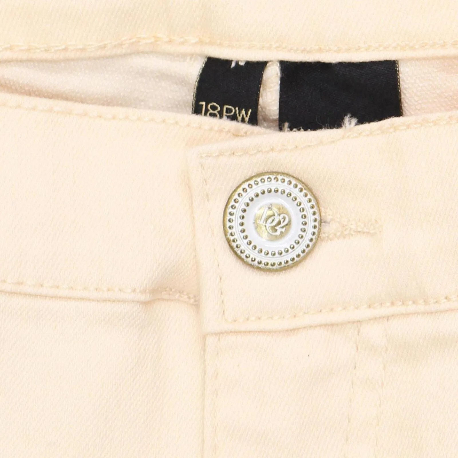 Dg2 Womens Slit Leg Floral Straight Leg Jeans Cream Off White 18WP