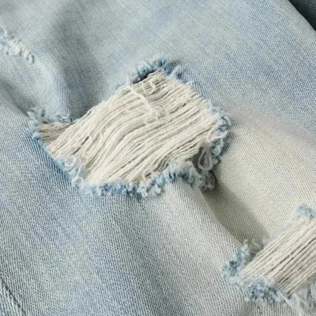 Distressed skinny jeans for men