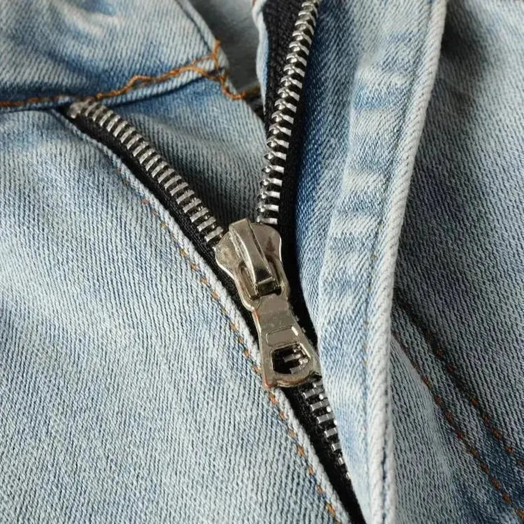 Distressed skinny jeans for men