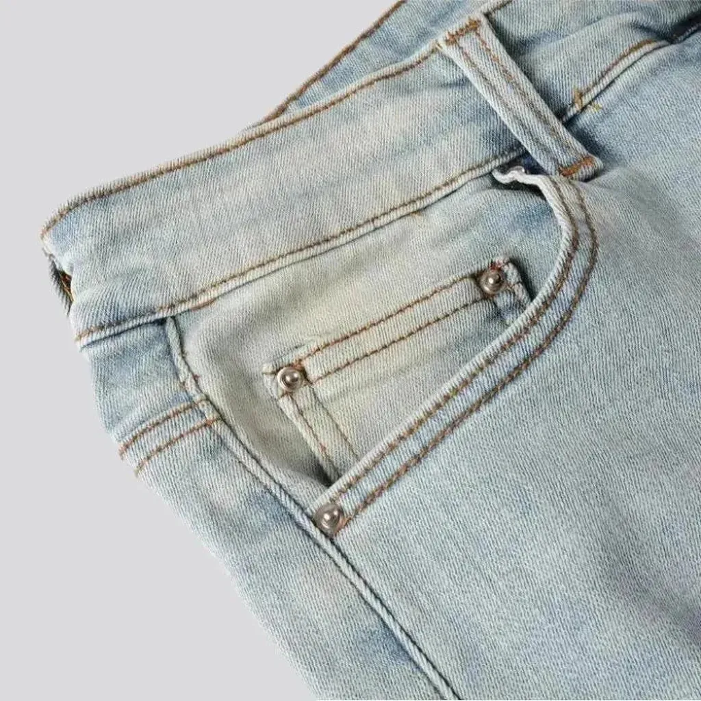 Distressed skinny jeans for men