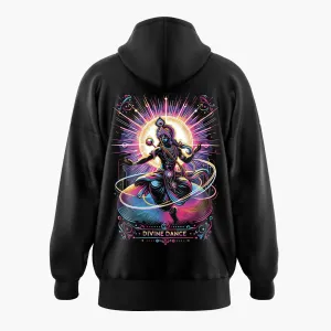 Divine Dancer Lord Krishna Oversized Hoodie