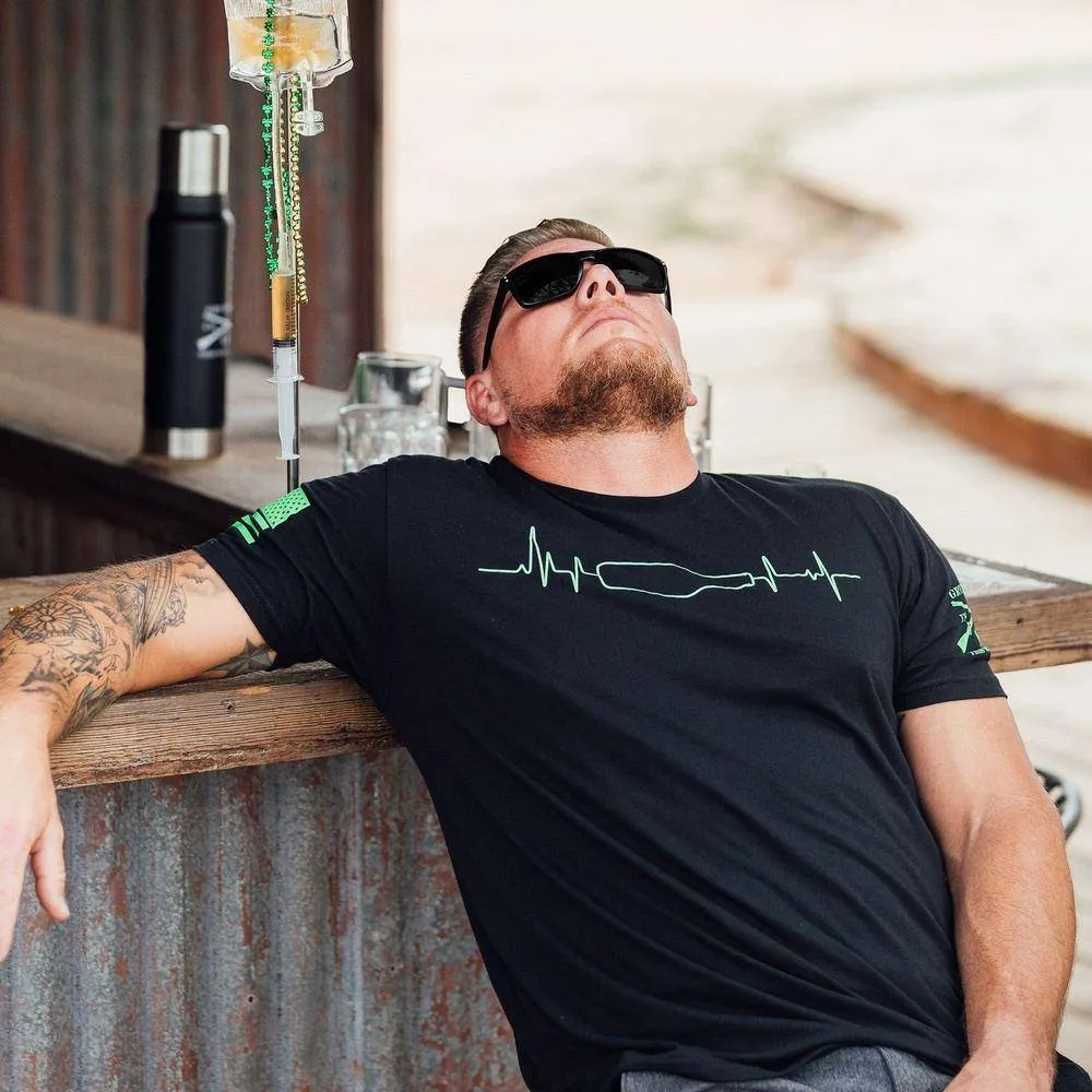 Drinking EKG T-Shirt - Black