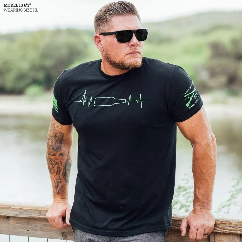 Drinking EKG T-Shirt - Black