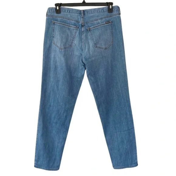 Eddie Bauer, Women's Denim Flannel Lined Boyfriend Relaxed Fit Jeans, Blue