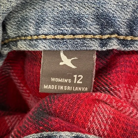 Eddie Bauer, Women's Denim Flannel Lined Boyfriend Relaxed Fit Jeans, Blue