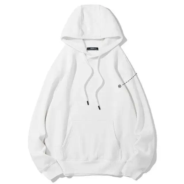 Elegant Hoodie Women High Quality Cotton Hoodies Sweatshirts Thick Fleece Winter Autumn Oversized Warm Hooded Sweatshirt Woman Men's Fleece Hoodies Hip Hop Solid Color Style Autumn Hooded Sweatshirts