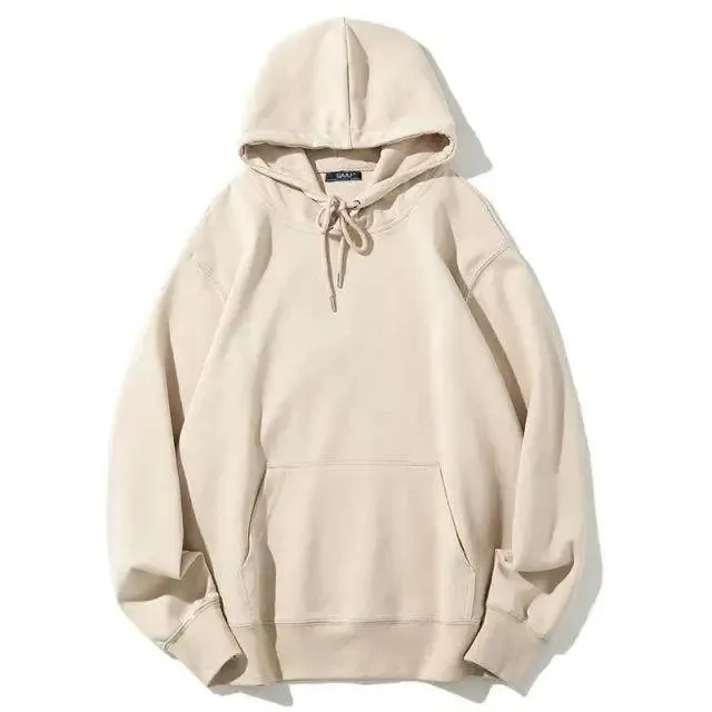 Elegant Hoodie Women High Quality Cotton Hoodies Sweatshirts Thick Fleece Winter Autumn Oversized Warm Hooded Sweatshirt Woman Men's Fleece Hoodies Hip Hop Solid Color Style Autumn Hooded Sweatshirts