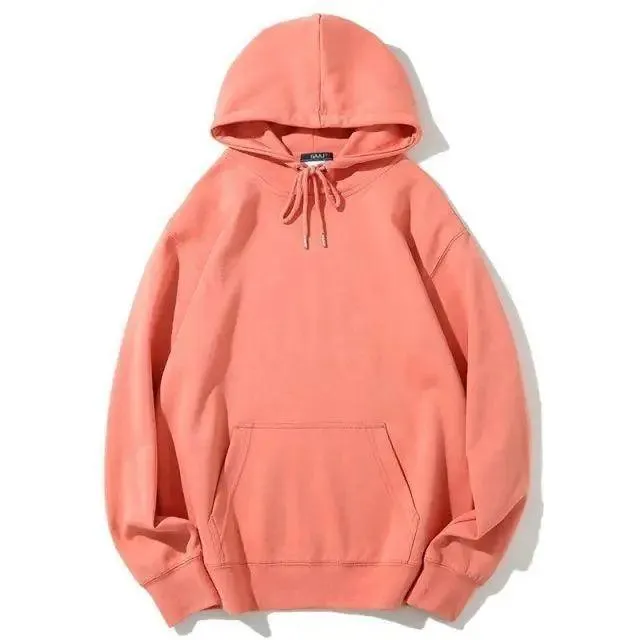 Elegant Hoodie Women High Quality Cotton Hoodies Sweatshirts Thick Fleece Winter Autumn Oversized Warm Hooded Sweatshirt Woman Men's Fleece Hoodies Hip Hop Solid Color Style Autumn Hooded Sweatshirts