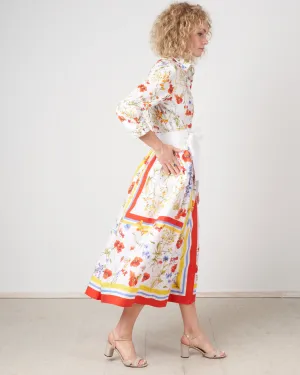 elenat dress - poppy wildflowers
