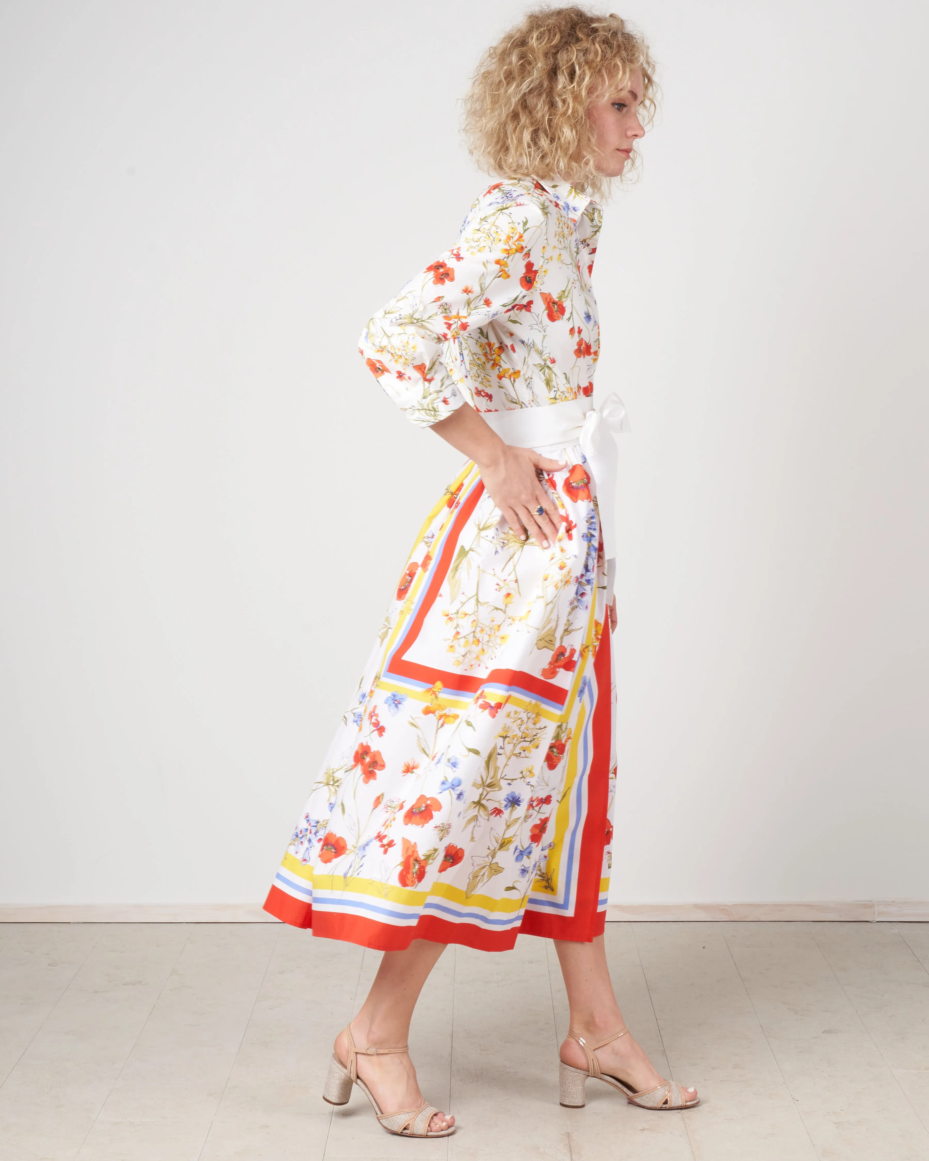 elenat dress - poppy wildflowers