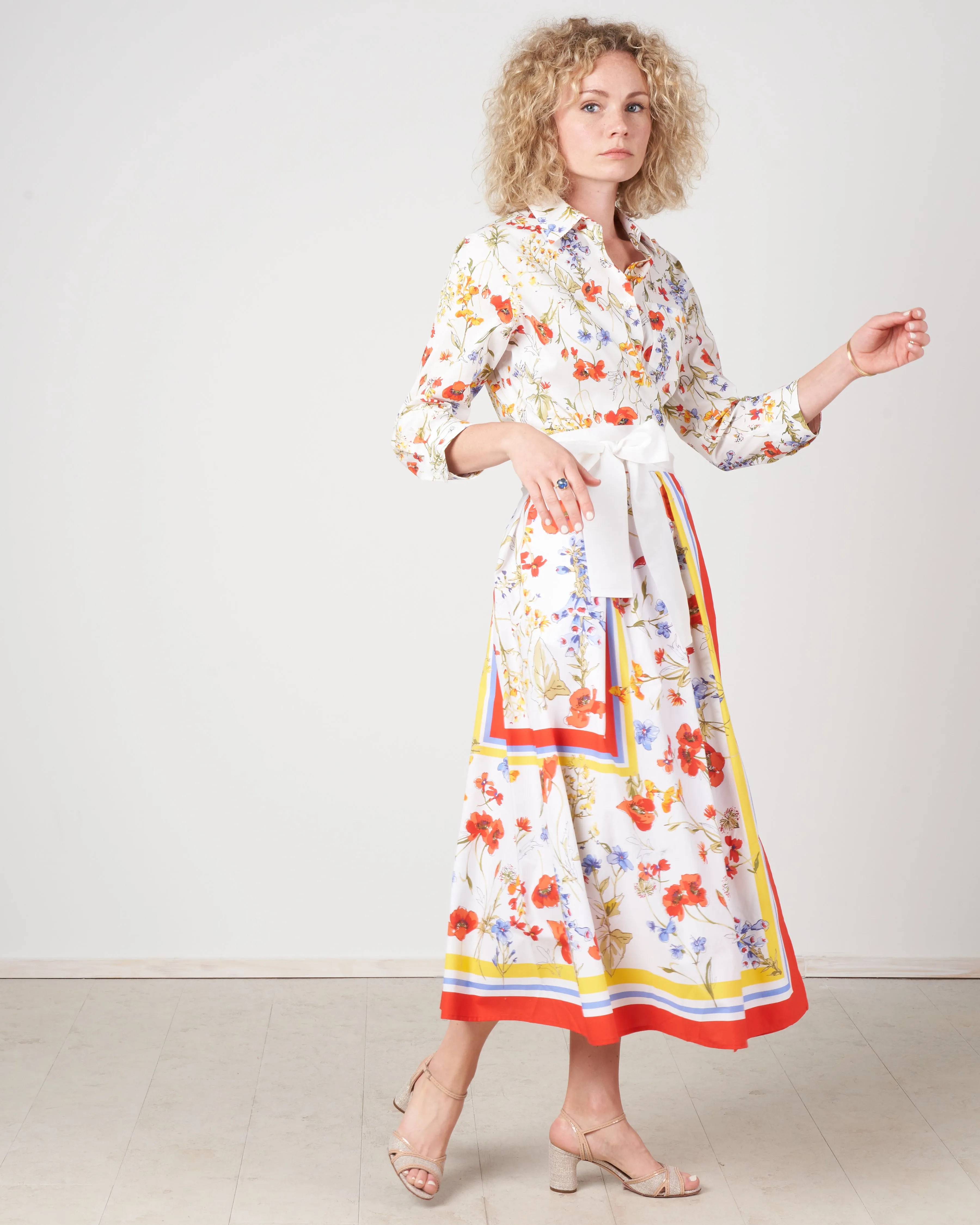 elenat dress - poppy wildflowers