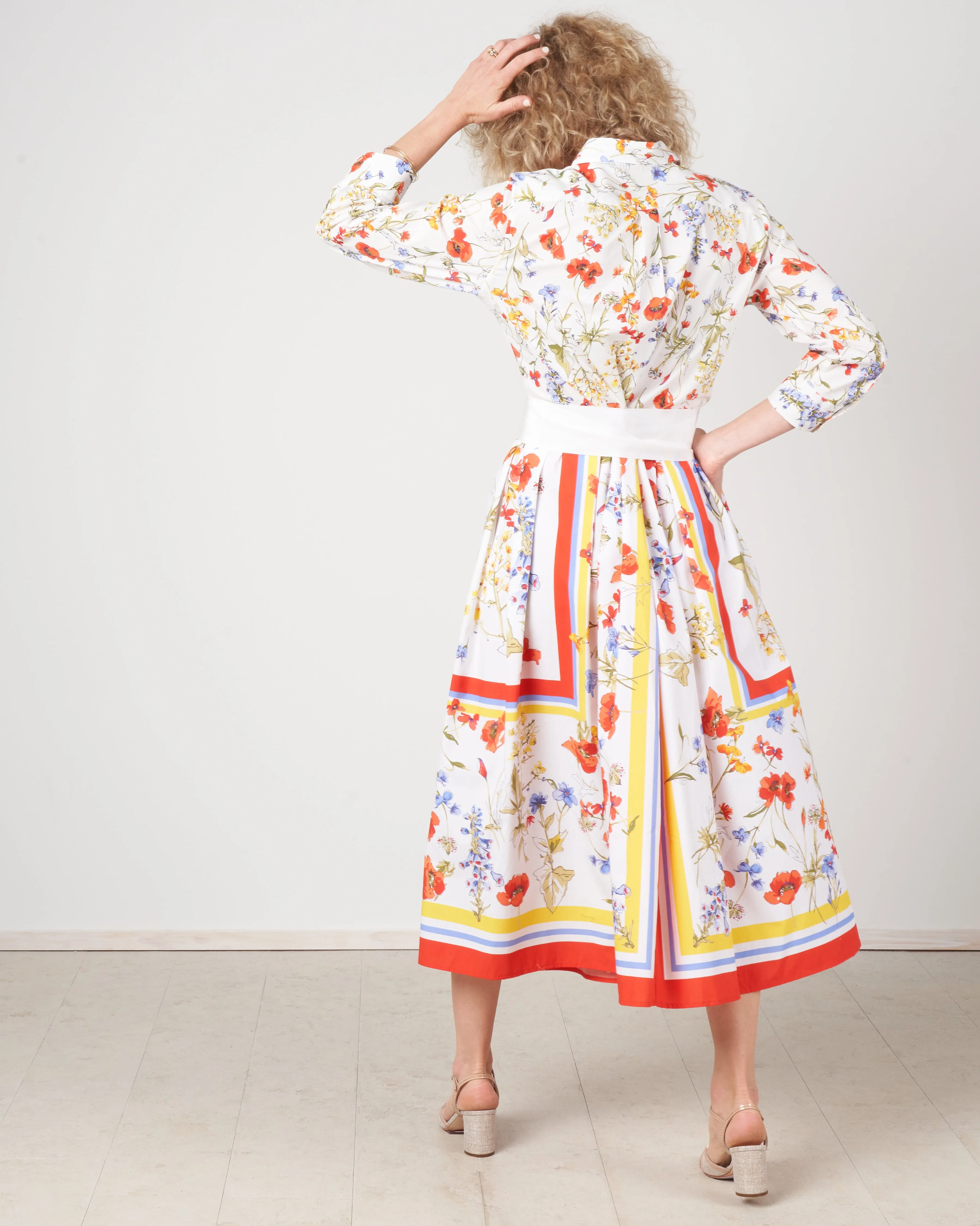 elenat dress - poppy wildflowers