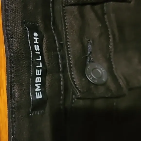 Embellish ladies Spencer jeans in Jet Black
