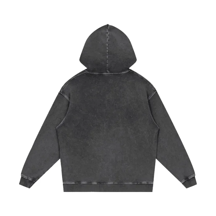 Exquisite Creature Acid Wash Oversize Hoodie Unisex