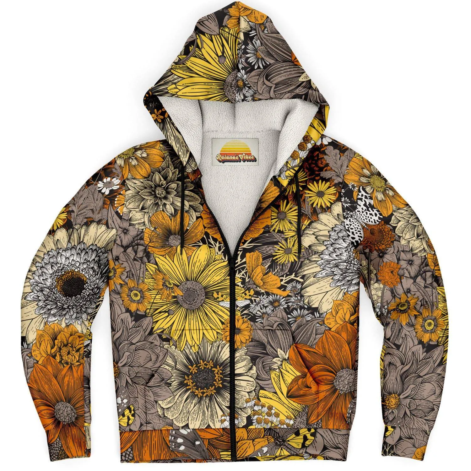 Fall Flowers | Zip Up Hoodie