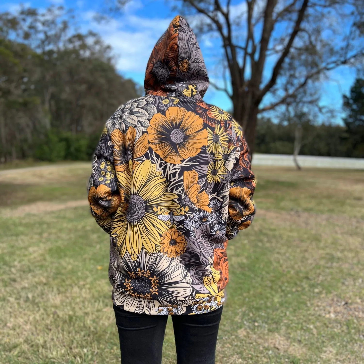 Fall Flowers | Zip Up Hoodie