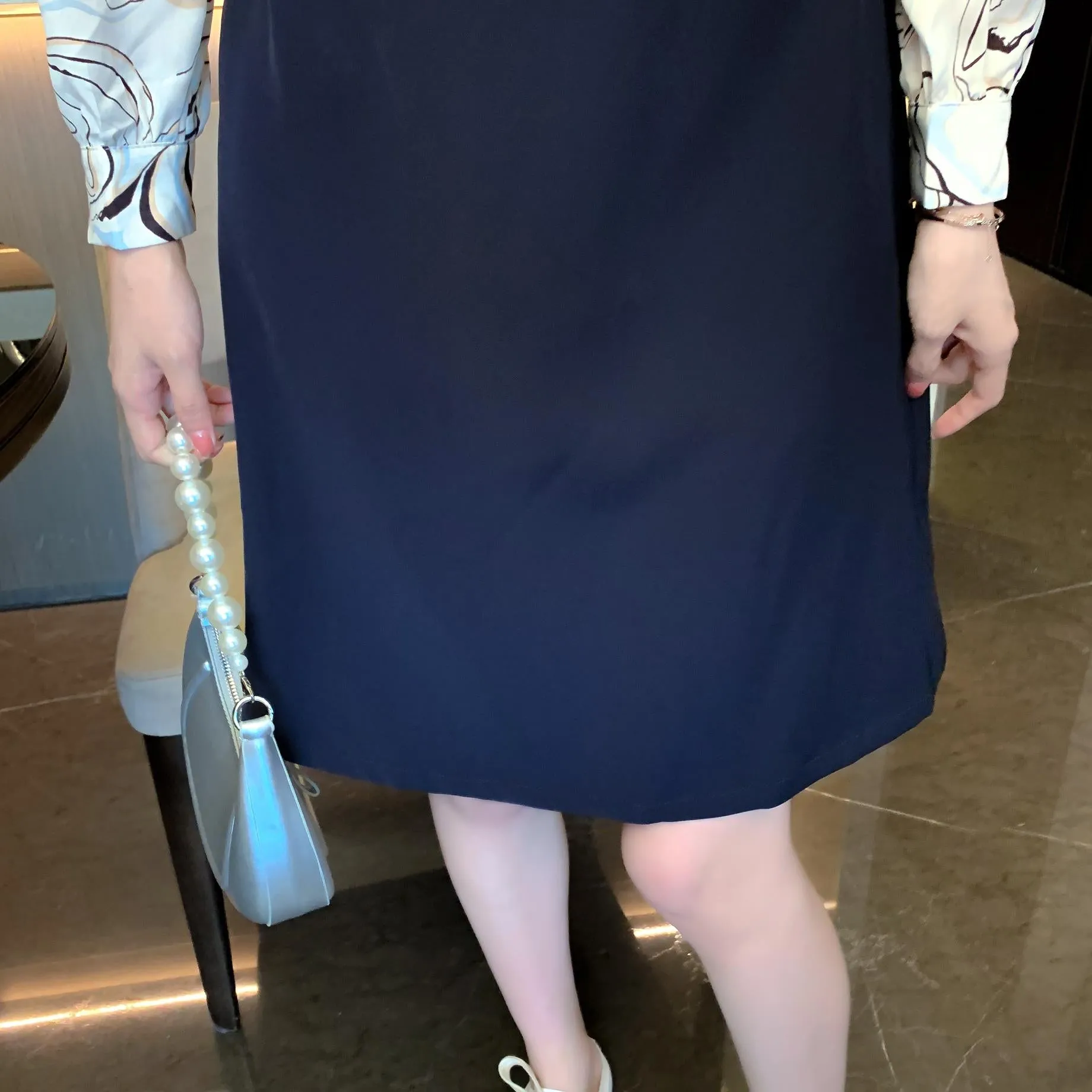 Fashionable and Slimming Women's Tea Dress for Effortless Chic