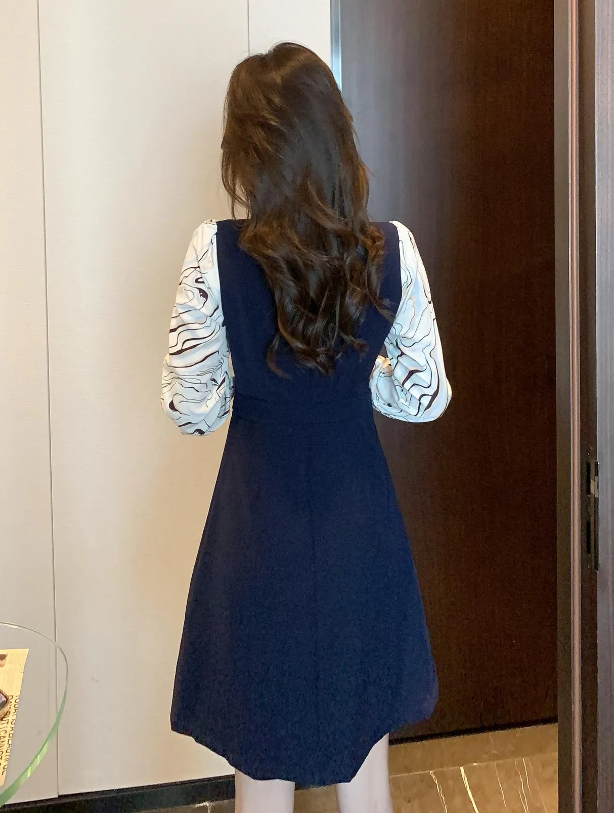 Fashionable and Slimming Women's Tea Dress for Effortless Chic
