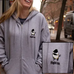 Fight Me Zip Up Hoodie by Krista Campbell