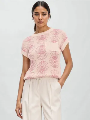 Floral Print Sweater Vest