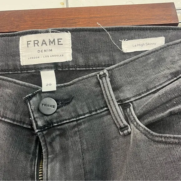 Frame Black Le High Skinny Jeans
