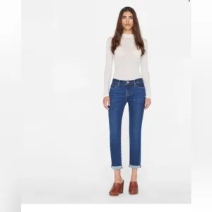 Frame Denim Le Garcon Majesty Straight Mid Rise Blue size 25