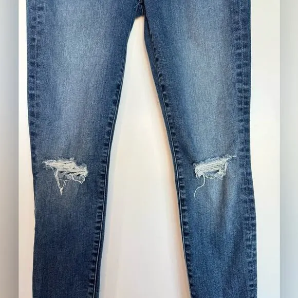 Frame Denim Le High Skinny Dark Wash Distressed Jeans Size 27