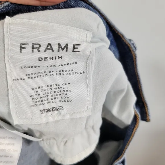 FRAME DENIM Le Skinny Jeanne distressed low rise skinny leg faded jeans