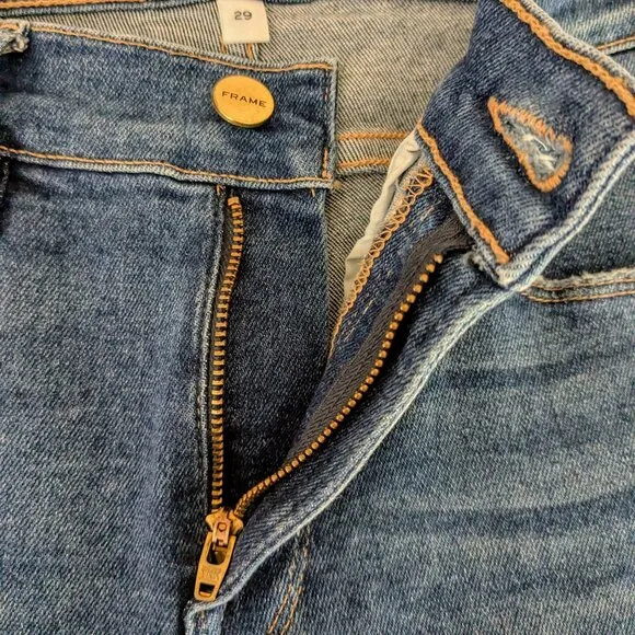 FRAME DENIM Women's Le Skinny de Jeanne Jeans  Size 29  Blue Denim