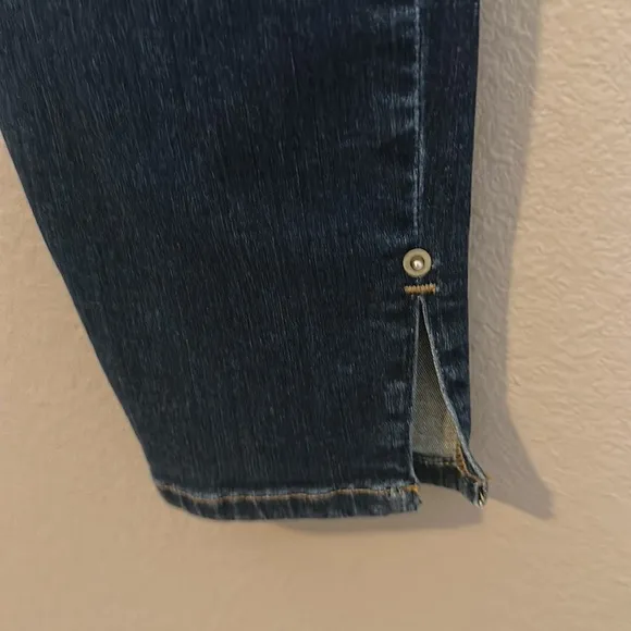 Frame Le High Ankle Skinny Jeans With Ankle Split Detail Size 26