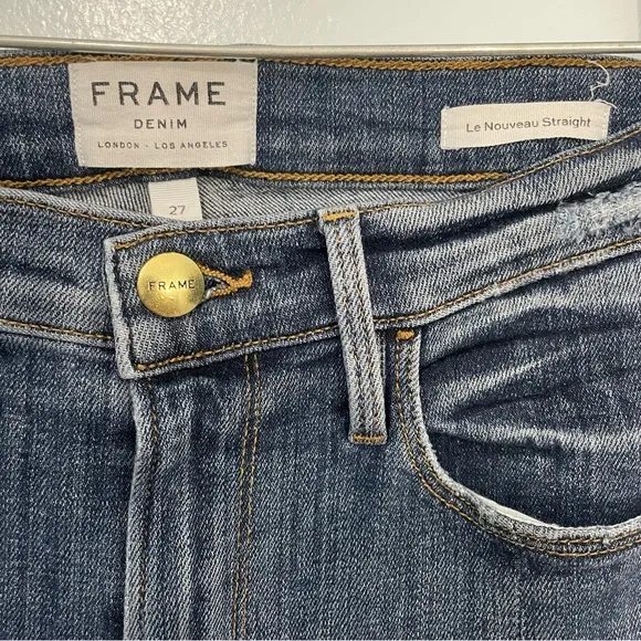 Frame Le Nouveau Straight Jeans in Sheffield Size 27