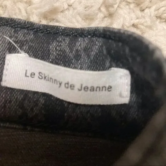 FRAME Le Skinny de Jeanne Python Print Jeans Gray XS Size 25 Snake