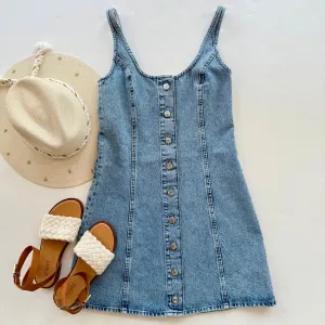 Frdr105 Denim Shift Dress